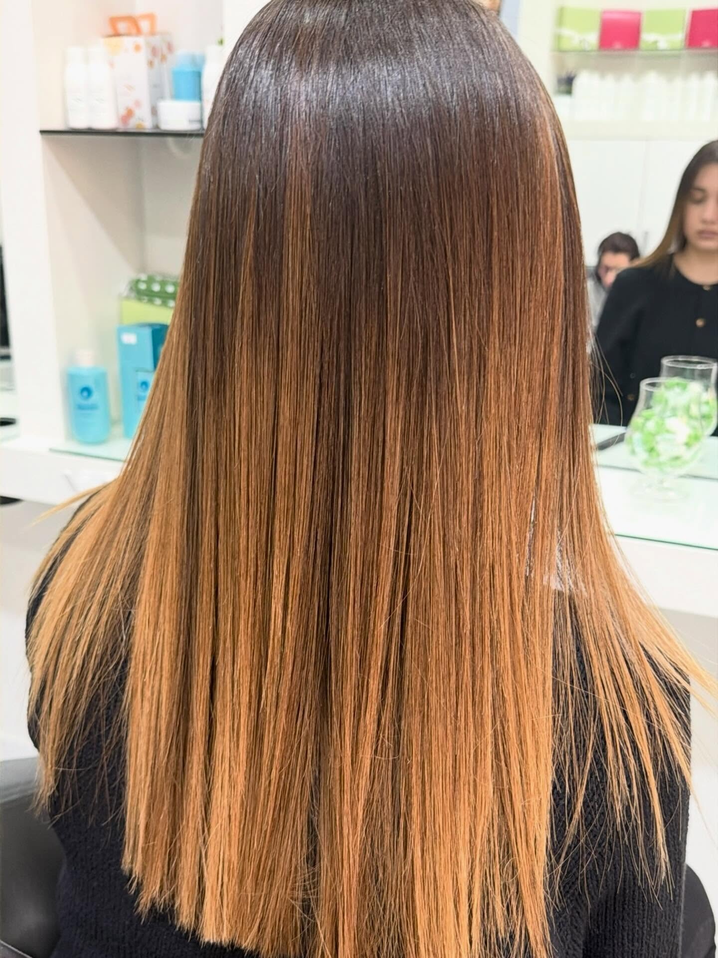 After hairstyle finish